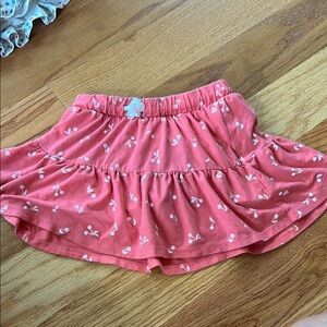 Cat & Jack Pink Floral Ruffle Skirt